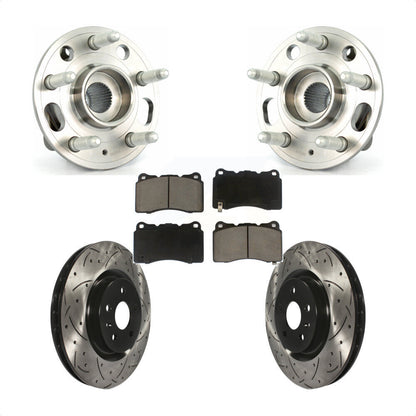 Hub Bearing Assembly Coated Drill Slot Brake Rotor Pad Front Kit For Buick Regal