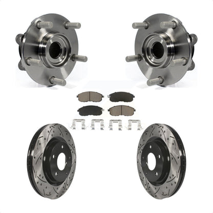 Hub Bearing Assembly Coated Drill Slot Brake Rotor Pad Front Kit For Nissan Juke