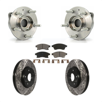 Hub Bearing Drill Slot Brake Rotor Pads Front Kit For Chevrolet Cruze GAS engine