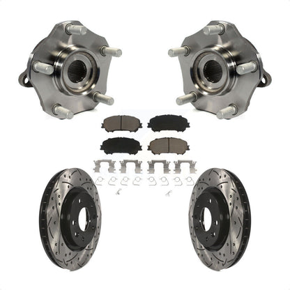 Hub Bearing Drill Slot Brake Rotor Pads Front Kit For Nissan Rogue Sport Qashqai