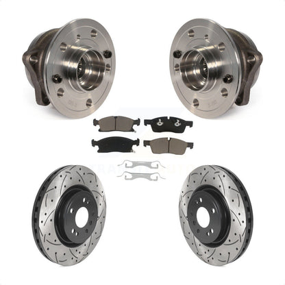 Hub Bearing Drill Slot Brake Rotor Pads Front Kit For Mercedes-Benz ML350 GLE350