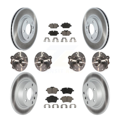 Hub Bearing Coated Brake Rotor Pad Front Rear Kit (10Pc) For Mini Cooper Paceman