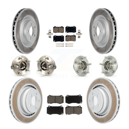 Hub Bearing Coated Brake Rotor Pads Front Rear Kit (10Pc) For Dodge Chrysler 300