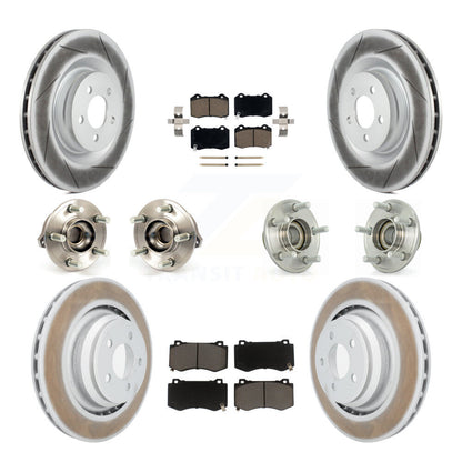 Hub Bearing Coated Brake Rotor Pads Front Rear Kit (10Pc) For Dodge Chrysler 300
