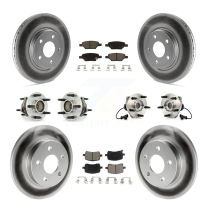 Hub Bearing Coat Brake Rotor Pads Front Rear Kit (10Pc) For Chevrolet Malibu HHR