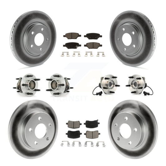 Hub Bearing Coat Brake Rotor Pads Front Rear Kit (10Pc) For Chevrolet Malibu HHR
