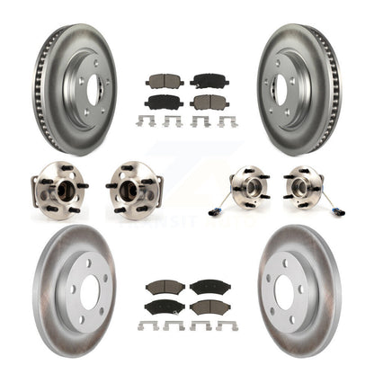 Hub Bearing Coat Brake Rotor Pads Front Rear Kit (10Pc) For Buick LaCrosse Grand