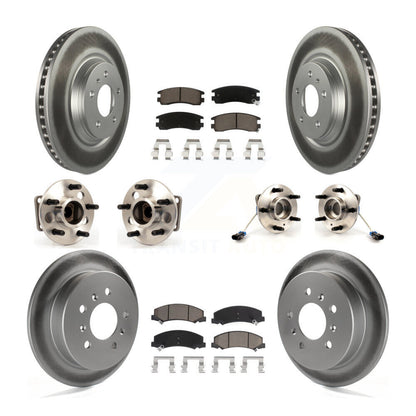 Hub Bearing Coat Brake Rotor Pad Front Rear Kit (10Pc) For Buick LaCrosse Allure