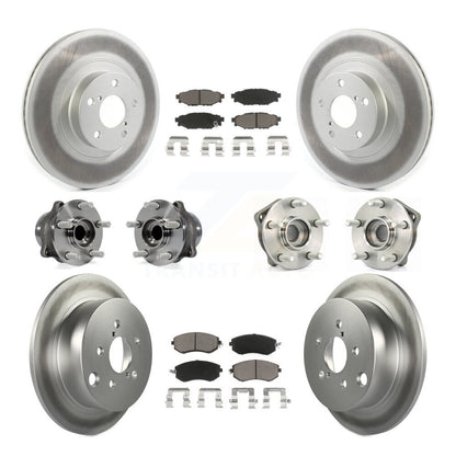 Bearing Coated Brake Rotor And Pad Front Rear Kit (10Pc) For Subaru XV Crosstrek