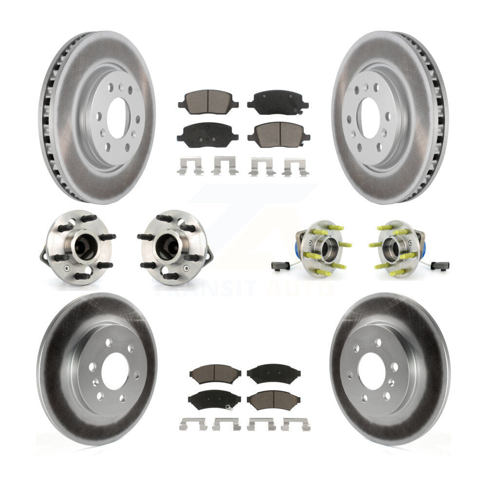Hub Bearing Coat Brake Rotor Pad Front Rear Kit (10Pc) For Pontiac Montana Buick