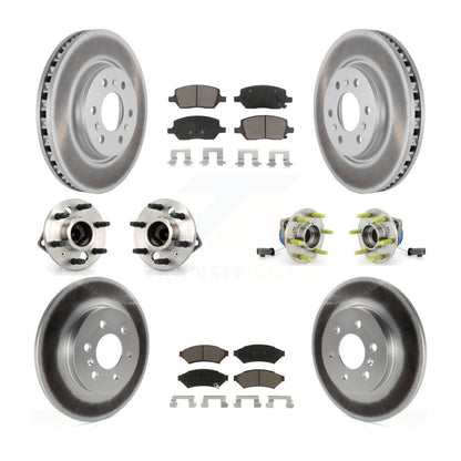 Hub Bearing Coat Brake Rotor Pad Front Rear Kit (10Pc) For Pontiac Montana Buick