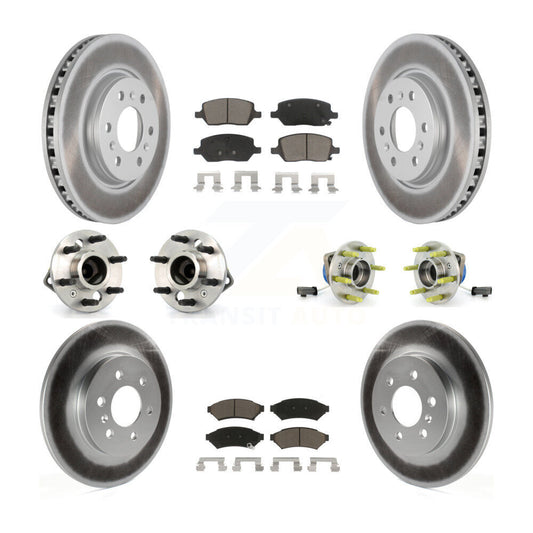 Hub Bearing Coat Brake Rotor Pad Front Rear Kit (10Pc) For Pontiac Montana Buick