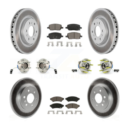 Hub Bearing Coat Brake Rotor Pad Front Rear Kit (10Pc) For Pontiac Montana Buick