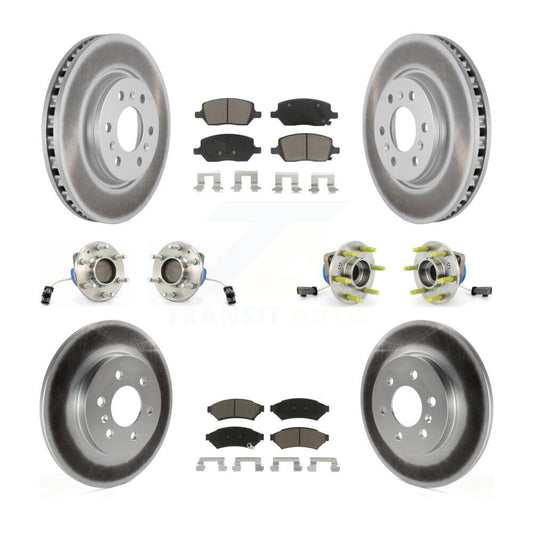 Hub Bearing Coat Brake Rotor Pad Front Rear Kit (10Pc) For Pontiac Montana Buick