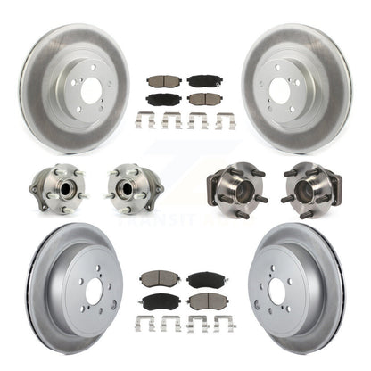 Hub Bearing Coat Brake Rotor Pads Front Rear Kit (10Pc) For Toyota 86 Subaru BRZ