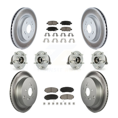 Bearing Coat Brake Rotor Pad Front Rear Kit (10Pc) For 09-13 Suzuki Grand Vitara