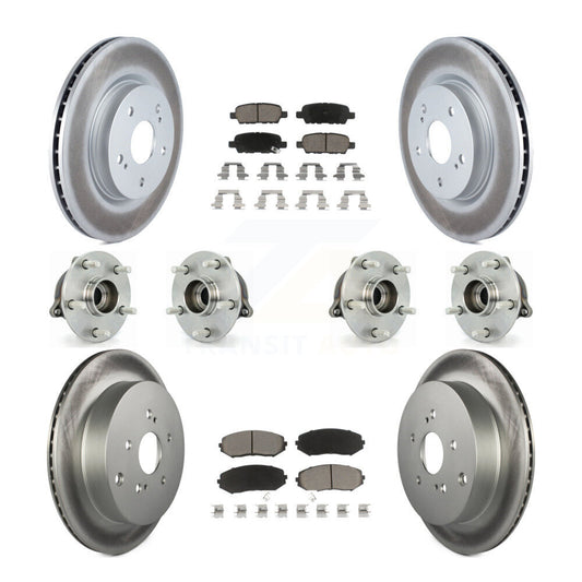 Bearing Coat Brake Rotor Pad Front Rear Kit (10Pc) For 09-13 Suzuki Grand Vitara