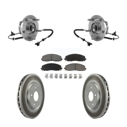 Hub Bearing Coated Brake Rotor Pad Front Kit For Chrysler Pacifica Grand Caravan