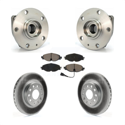 Hub Bearing Coat Brake Rotor Pad Front Kit For Volkswagen Golf SportWagen e-Golf
