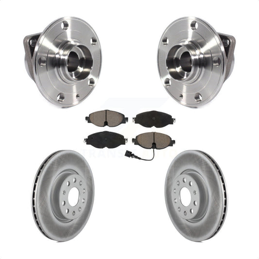 Hub Bearing Coat Brake Rotor Pad Front Kit For Volkswagen Taos GTI Golf Alltrack