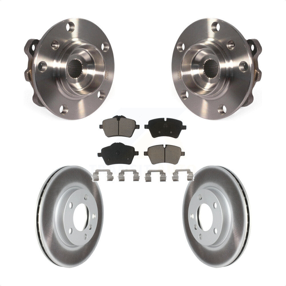 Hub Bearing Coated Brake Rotor Pads Front Kit For Mini Cooper Countryman Paceman