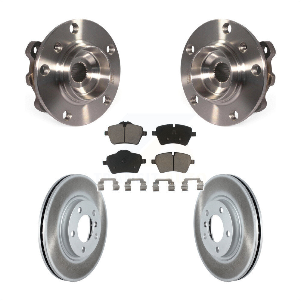 Hub Bearing Coated Brake Rotor Pads Front Kit For Mini Cooper Countryman Paceman