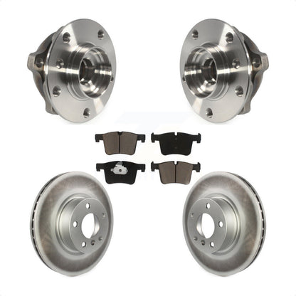 Hub Bearing Assembly Coated Disc Brake Rotors And Pads Front Kit For BMW X3 X4
