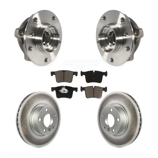 Hub Bearing Assembly Coated Disc Brake Rotors And Pads Front Kit For BMW X3 X4