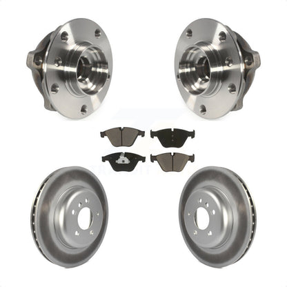 Hub Bearing Coated Brake Rotor Pads Front Kit For BMW 535i xDrive 535d 640i Gran