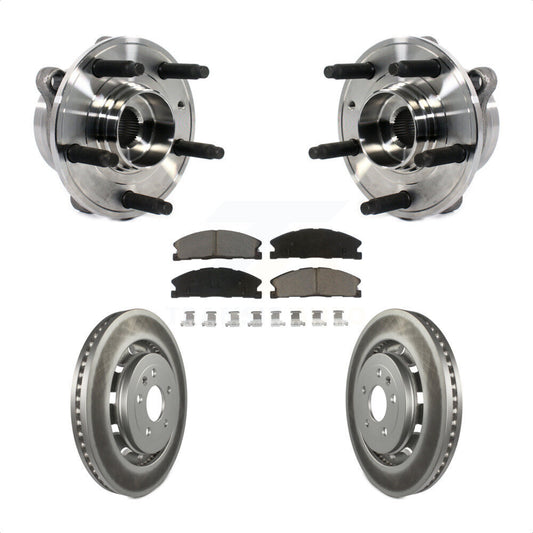Hub Bearing Coated Brake Rotor Pads Front Kit For Ford Taurus Police Interceptor