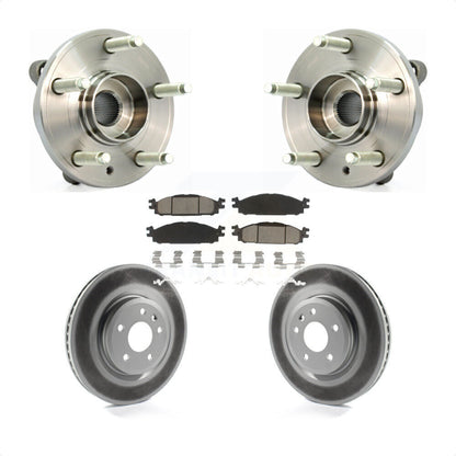 Hub Bearing Coat Brake Rotor Pads Front Kit For Ford Flex Taurus Lincoln MKT MKS