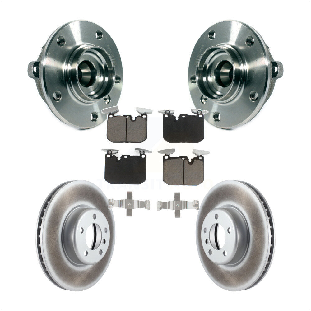 Hub Bearing Coat Brake Rotor Pad Front Kit For BMW 328i xDrive 320i 228i 435i GT