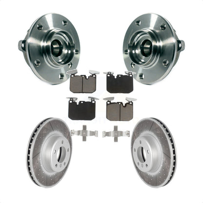 Hub Bearing Coat Brake Rotor Pad Front Kit For BMW 328i xDrive 320i 228i 435i GT