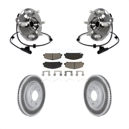 Hub Bearing Coat Brake Rotor Pads Front Kit For INFINITI QX80 Nissan Armada QX56