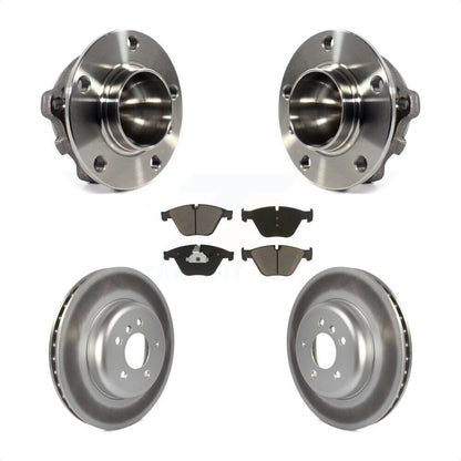 Hub Bearing Coated Brake Rotor Pad Front Kit For BMW 535i 640i Gran Coupe 5 535d