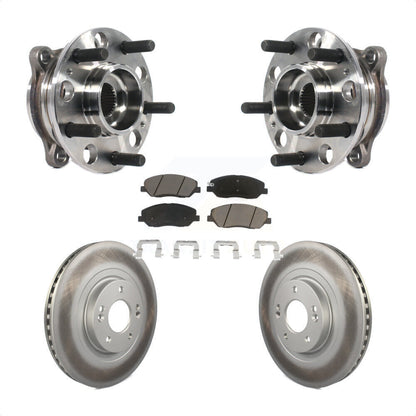 Hub Bearing Assembly Coat Brake Rotor Pad Front Kit For Hyundai Santa Fe XL 3.3L