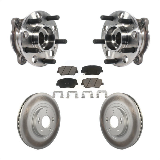 Hub Bearing Coat Brake Rotor Pads Front Kit For Hyundai Santa Fe Sport 2.4L 2.0L