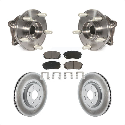 Hub Bearing Coat Brake Rotor Pad Front Kit For Hyundai Tucson Sonata Kia Cadenza
