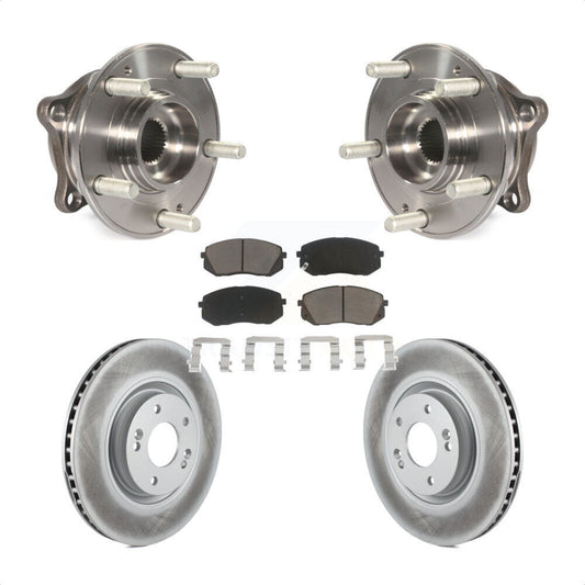 Hub Bearing Coat Brake Rotor Pad Front Kit For Hyundai Tucson Sonata Kia Cadenza