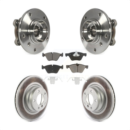 Hub Bearing Coated Brake Rotor Pads Front Kit For 2012 BMW X1 xDrive28i with AWD