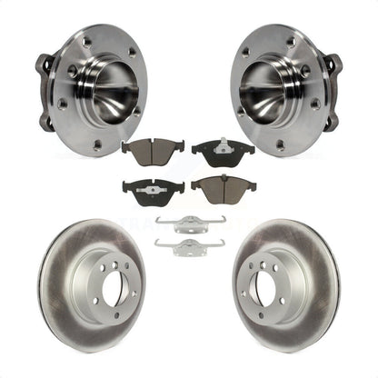 Hub Bearing Assembly Coated Disc Brake Rotor Pads Front Kit For BMW 323i 328i X1