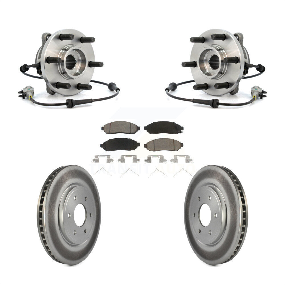 Hub Bearing Coat Brake Rotor Pad Front Kit For Nissan Frontier Pathfinder Xterra