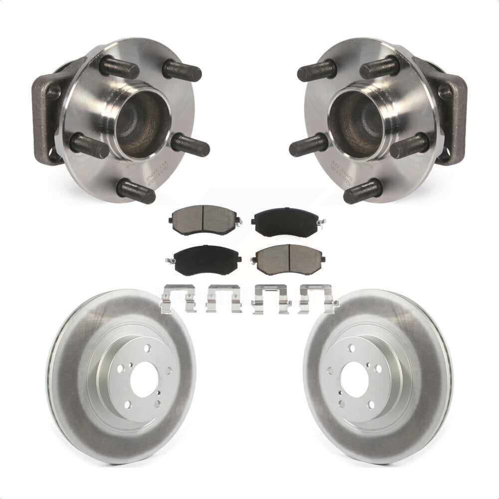 Hub Bearing Coated Brake Rotor Pad Front Kit For Scion FR-S Subaru BRZ Toyota 86