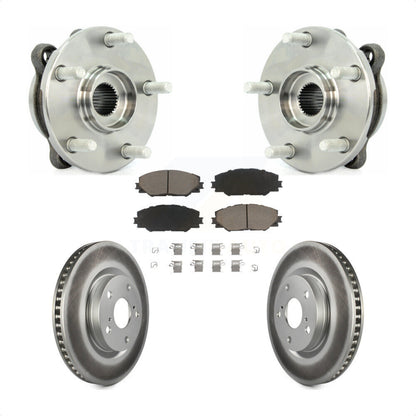 Hub Bearing Coated Disc Brake Rotor Pad Front Kit For Toyota RAV4 Scion tC Mirai