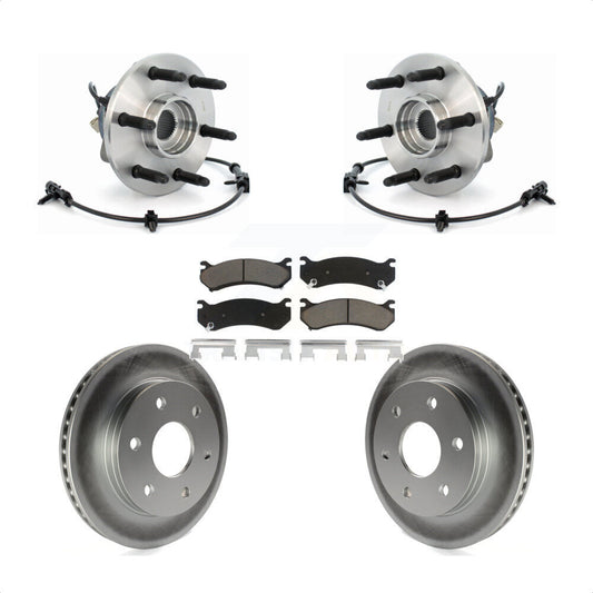 Hub Bearing Coated Brake Rotor Pad Front Kit For Chevrolet GMC Silverado 1500 XL