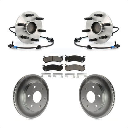 Hub Bearing Coated Brake Rotor Pad Front Kit For Chevrolet GMC Silverado 1500 XL