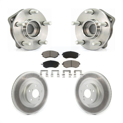 Hub Bearing Coated Brake Rotor Pad Front Kit For Subaru Impreza Forester Outback