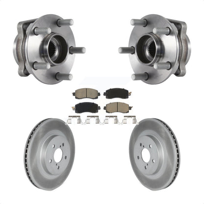 Hub Bearing Assembly Coat Brake Rotor Pad Front Kit For Subaru Crosstrek Impreza