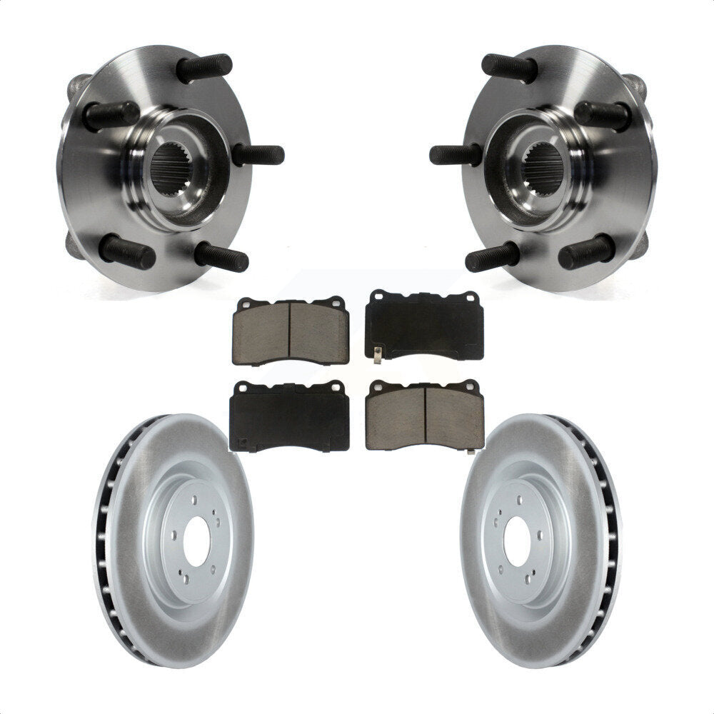 Hub Bearing Assembly Coated Disc Brake Rotor Pad Front Kit For Mitsubishi Lancer