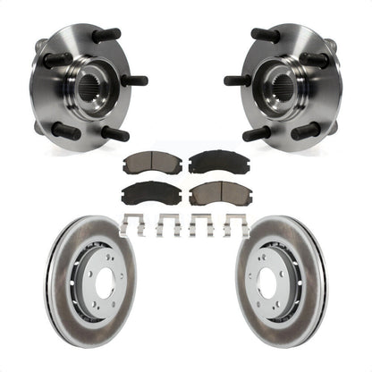 Hub Bearing Assembly Coated Disc Brake Rotor Pad Front Kit For Mitsubishi Lancer